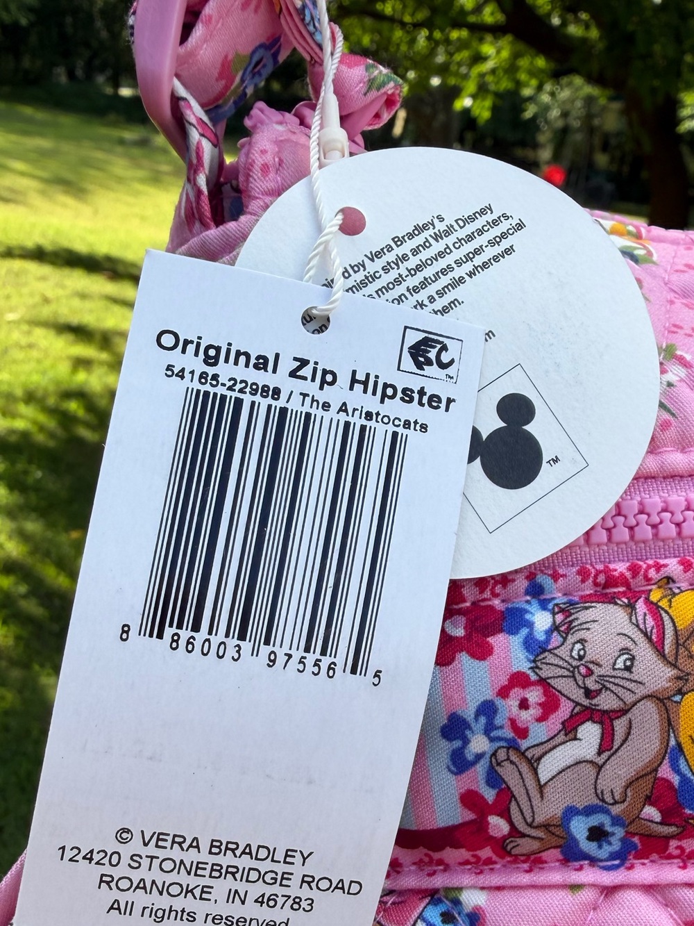 Vera Bradley Disney Aristocats Original Zip Hipster Crossbody NWT - Picture 12 of 14